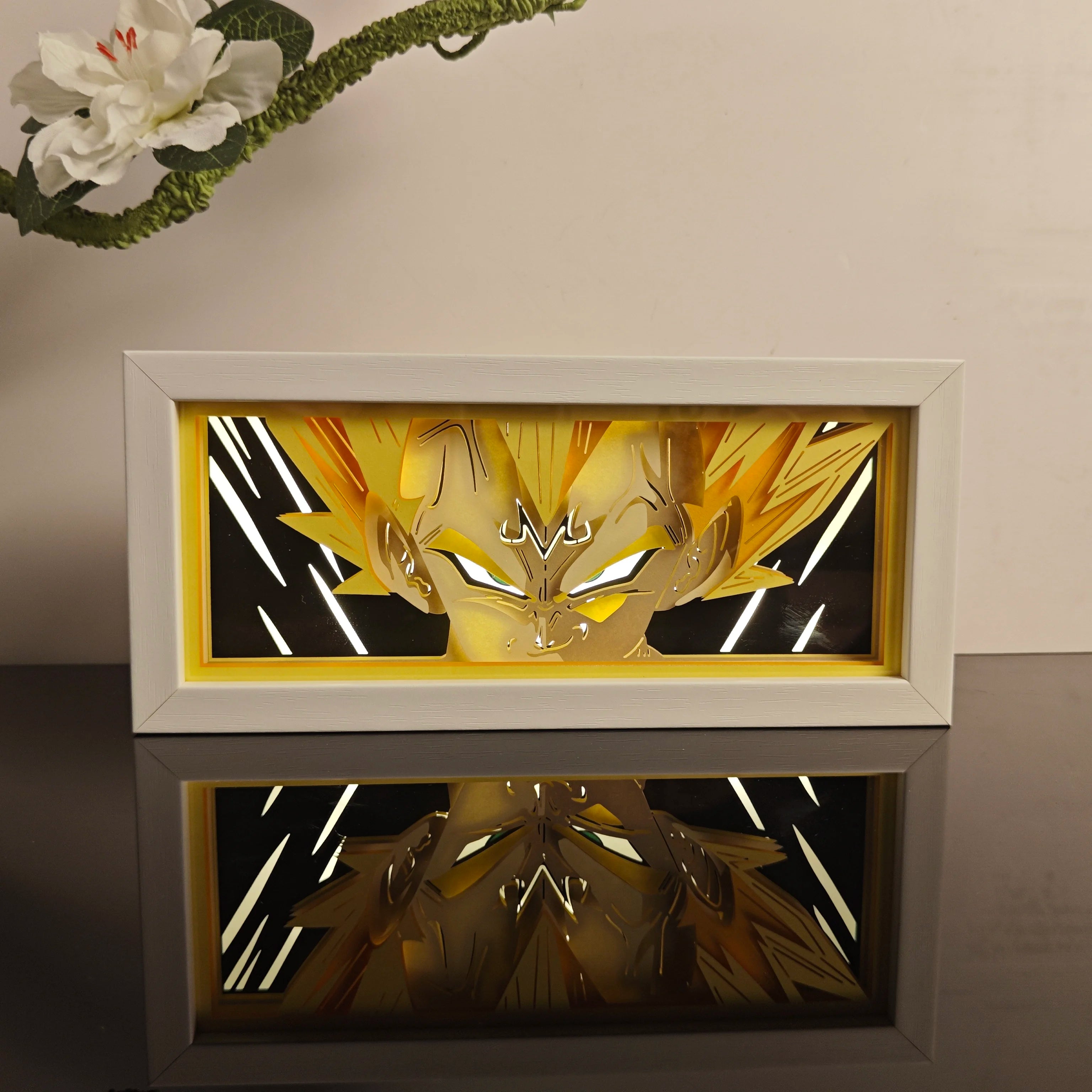 USA Warehouse Dropshipping OnePieces Zoro  Paper Carving Lamp 3D Anime Light Box Handicrafts Table Decoration Christmas Gift