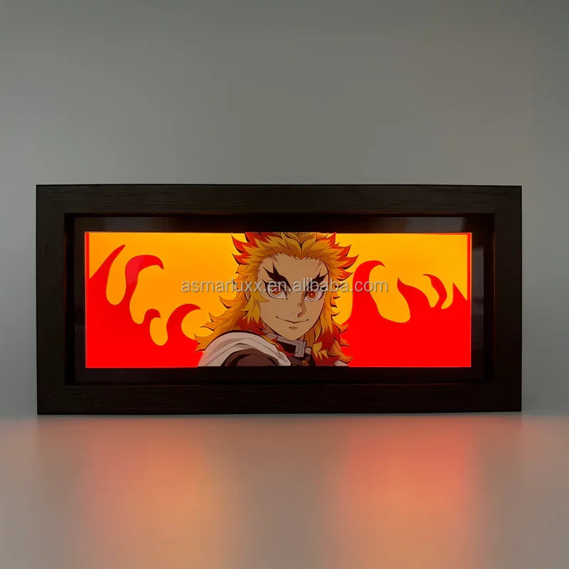 Anime Light Box Haruka Sakura Wind Breaker Paper Cut Lightbox for Room Decor Desk Manga Shadow Box Kid Birthday Gift Table Lamps