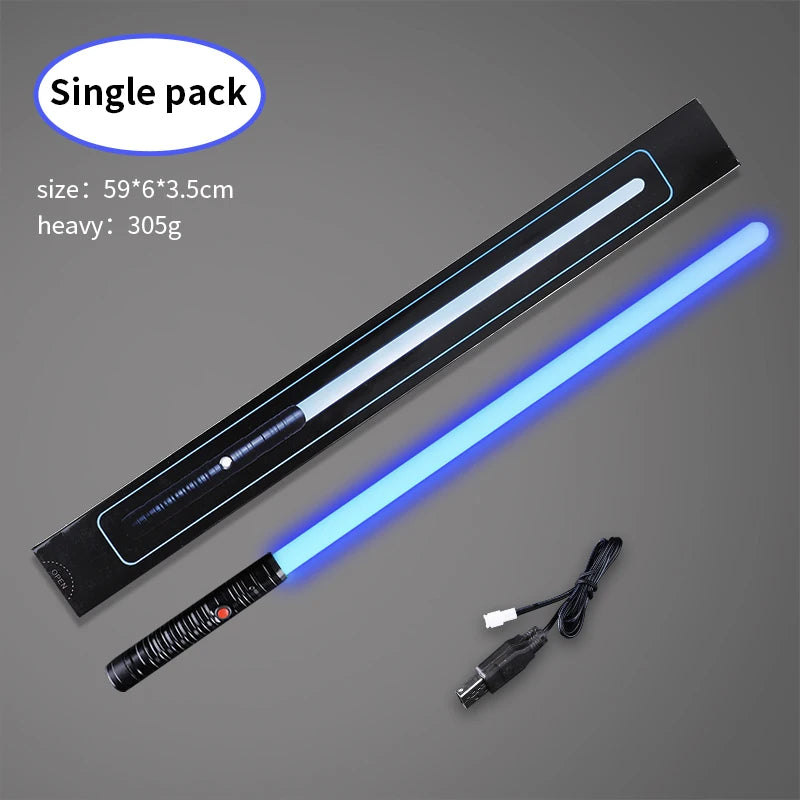 Factory Wholesale Lightsaber Into Children's Toy Blue Red Lightsaber Metal Lightsaber Two in One Laser Sword