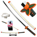Anime Katana 104cm/41in Tanjiro Zenitsu Kyoujurou Samurai Swords Original Texture Anime Katana Cosplay Bamboo Wooden Toy Sword