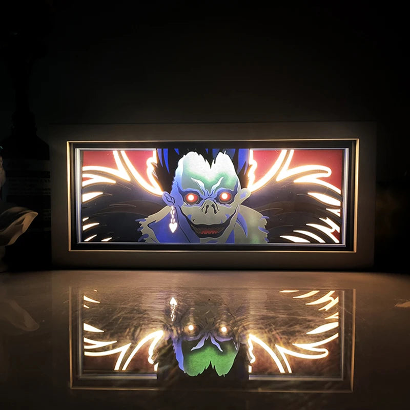 For Kid Hot Sale Customized Light up Manga Led Strips Painting Anime Box Decor Art Carving Lamp With Gift Box Esty Shopify