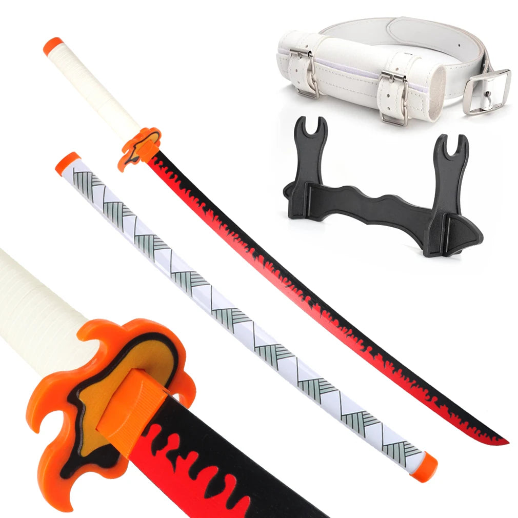 Wood Bamboo Katana 104cm / 41in Cosplay Anime Characters Props Tokitou Muichirou Kanroji Mitsuri Sword Collections and Gifts