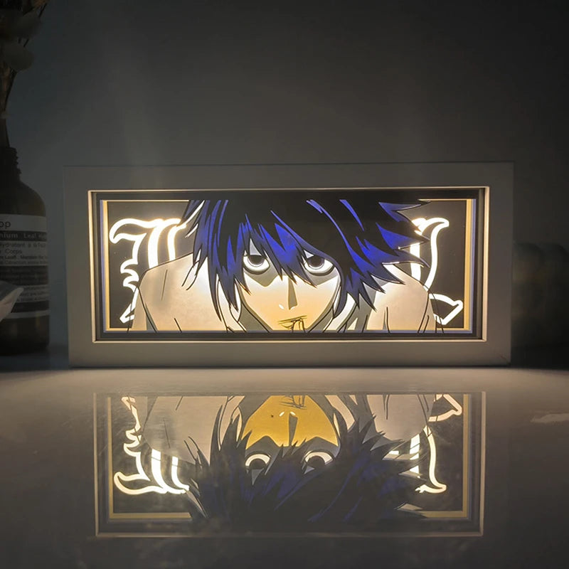 For Kid Hot Sale Customized Light up Manga Led Strips Painting Anime Box Decor Art Carving Lamp With Gift Box Esty Shopify