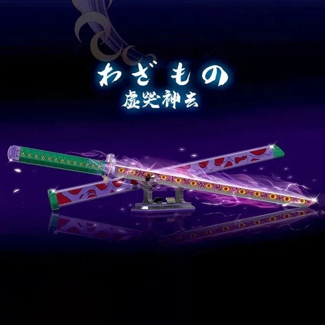DK1511 Anime Demon Slayer Weapon Kokushibo Katana Sword Knife Model Assembly Collection DIY Building Blocks Bricks Toys Sets