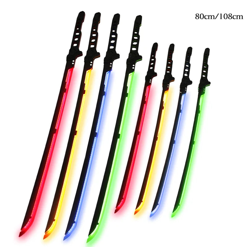 Future LED Sword 42.52Inches LED Sword Model 108cm Acrylic Crafts for Cosplay Costume Props Fit Party Promotional Toys