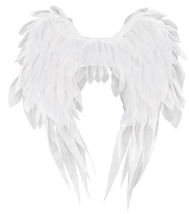 Angel Wings Black 1.8Ft Costume Accessories Photo Booth & Photo Studio Posing Props Women's Cosplay Princess Stage Show