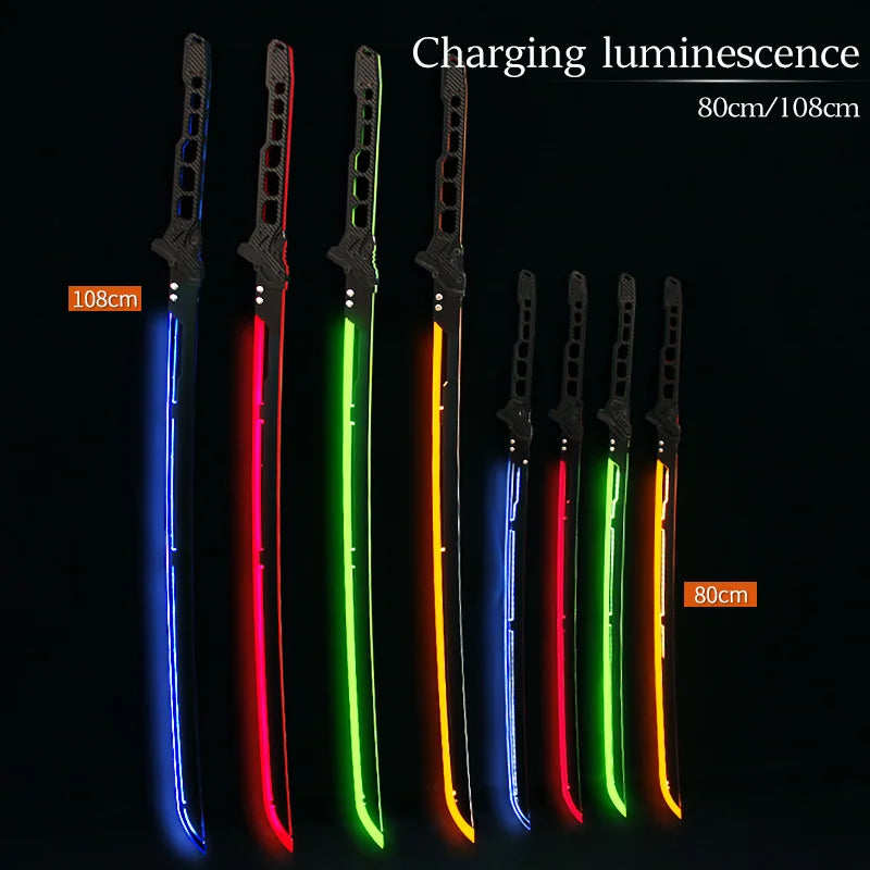 Future LED Sword 42.52Inches LED Sword Model 108cm Acrylic Crafts for Cosplay Costume Props Fit Party Promotional Toys