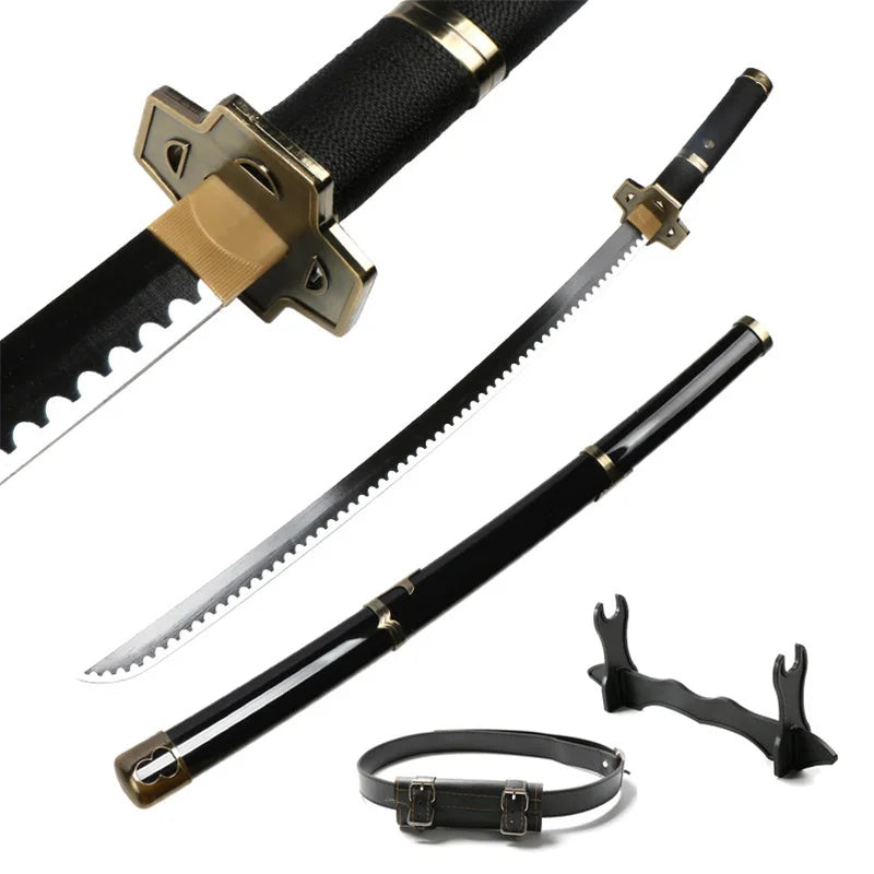 Roronoa Zoro Swords 104cm Handmade Katana Japanese Anime Cosplay Sword Shusui Enma Kitetsu Free Sword Holder and Belt