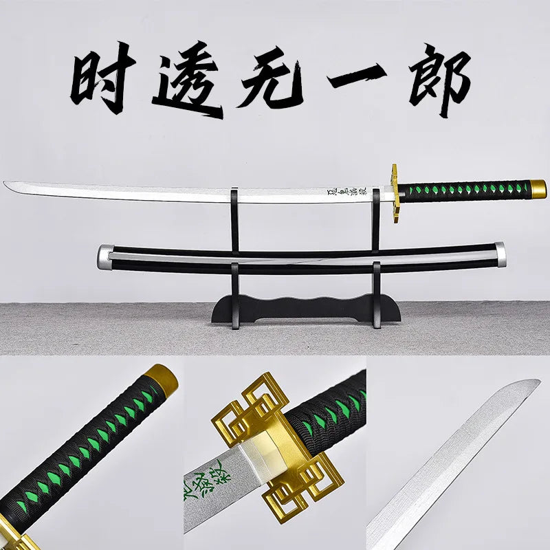 Wholesale XM Brand  Tanjirou Cosplay Katana Sword Plastic Samurai Toy Weapon Holder Belt Model XM-2001 for Anime