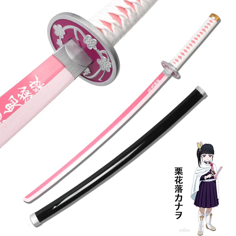 Promotion Katana Real Anime Sword Samurai Demon Slayer Fire God Tanjiro Cosplay Swords