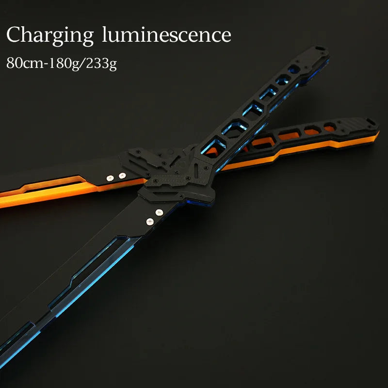 Future LED Sword 31.5 Inch LED Sword Model 80cm Acrylic Crafts for Cosplay Costume Props Fit Party Promotional Toys