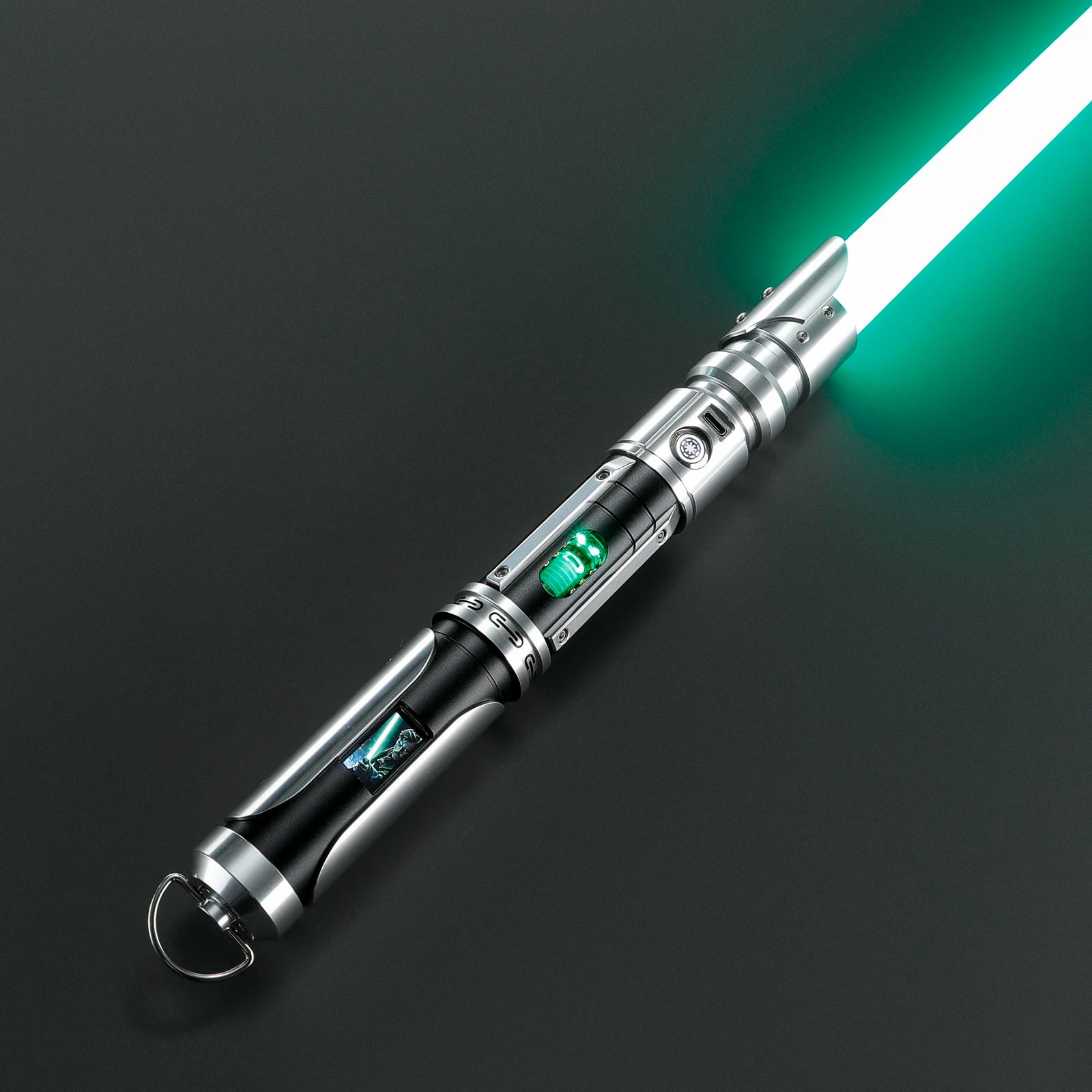 LGTSABERS Customizable Proffie Neopixel Saber Heavy Dueling Lightsaber Laser Sword W/ Rotating Crystal and Led Screen Kids Toy