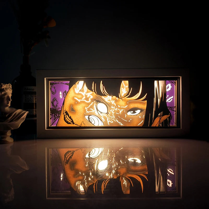 For Kid Hot Sale Customized Light up Manga Led Strips Painting Anime Box Decor Art Carving Lamp With Gift Box Esty Shopify