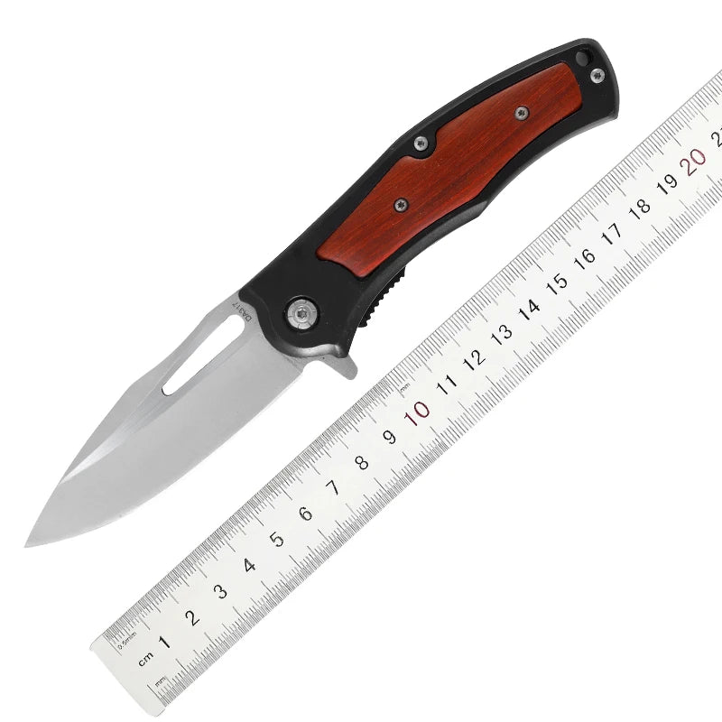 Red Aluminum Handle Durable DIY Personalized Engraved Mountain Folding Camping Survival Tactical Pocket Knife for Outdoor