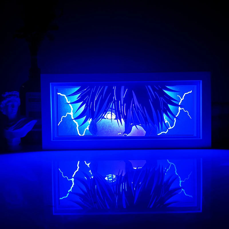 For Kid Hot Sale Customized Light up Manga Led Strips Painting Anime Box Decor Art Carving Lamp With Gift Box Esty Shopify