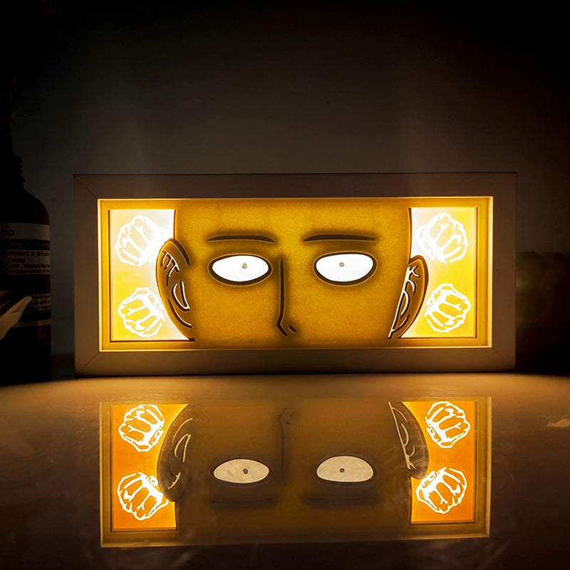For Kid Hot Sale Customized Light up Manga Led Strips Painting Anime Box Decor Art Carving Lamp With Gift Box Esty Shopify
