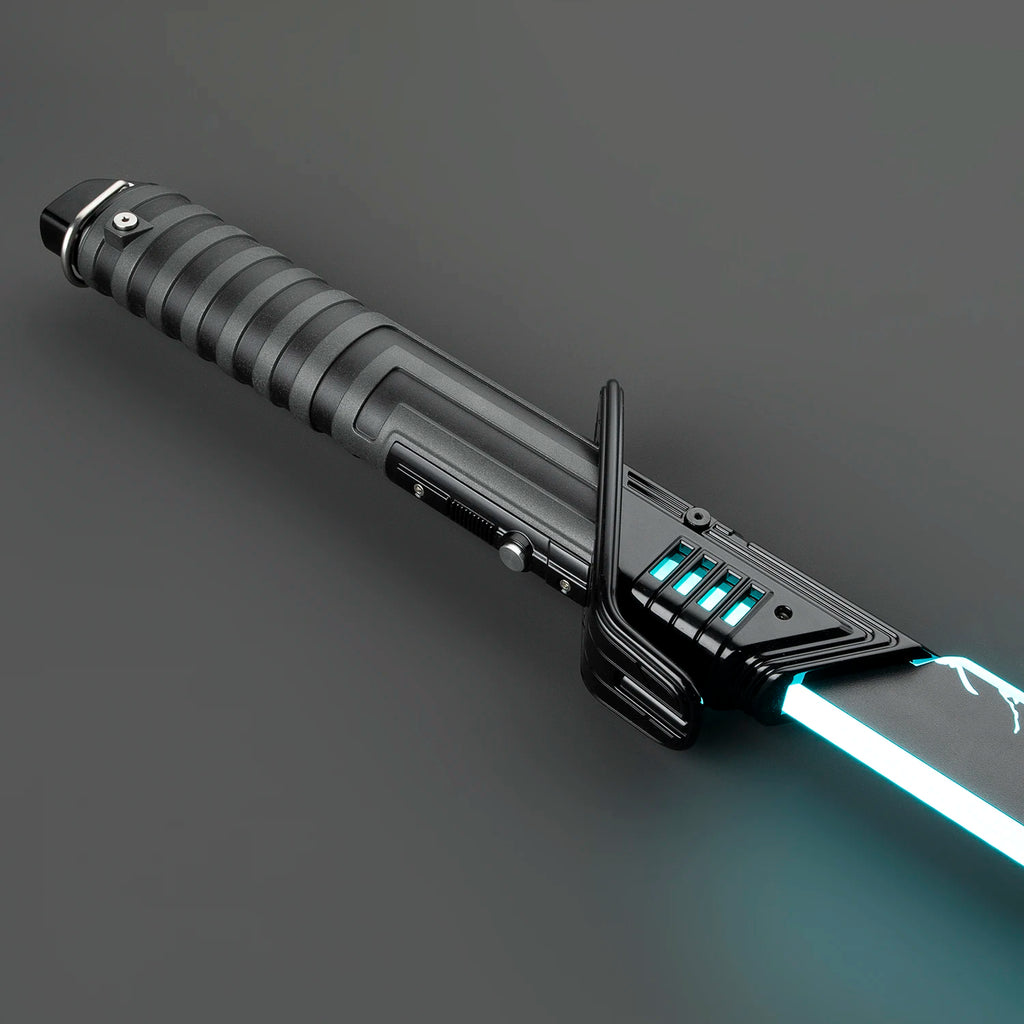 Nexussabers DARKSABER Mandalorian Metal Hilt Heavy Dueling Flat Blade Color Changing Lightsaber Cosplay Light Knife Katana Sword
