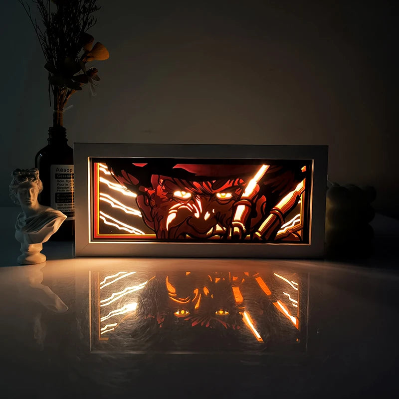 For Kid Hot Sale Customized Light up Manga Led Strips Painting Anime Box Decor Art Carving Lamp With Gift Box Esty Shopify