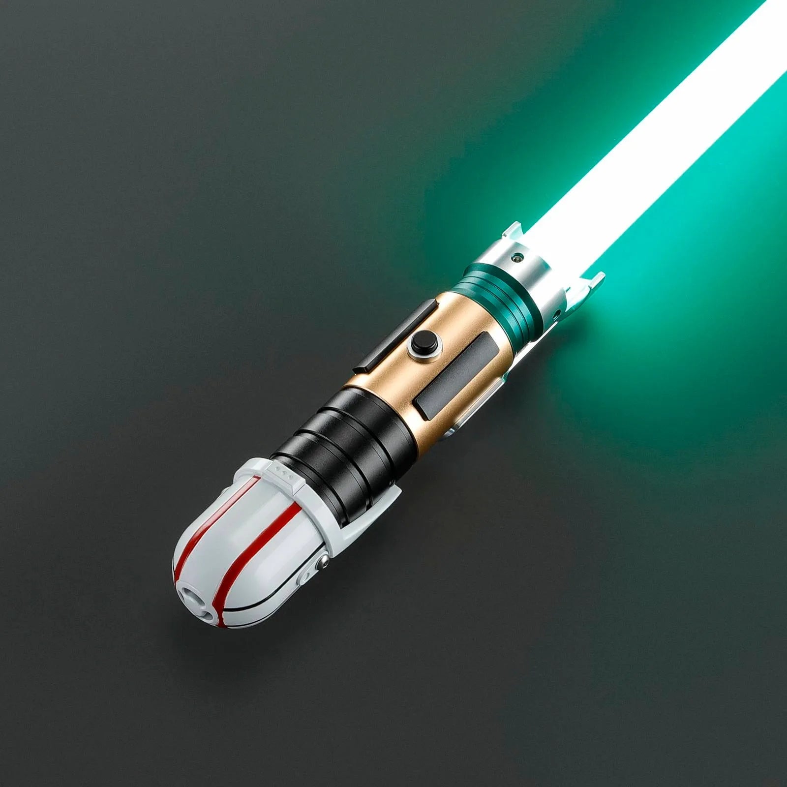2026 New Saber Grogu Inspiration Lightsaber RGB Rechargeable Light-Up Toy Small Size Metal Handle with Sound Effects Laser Sword