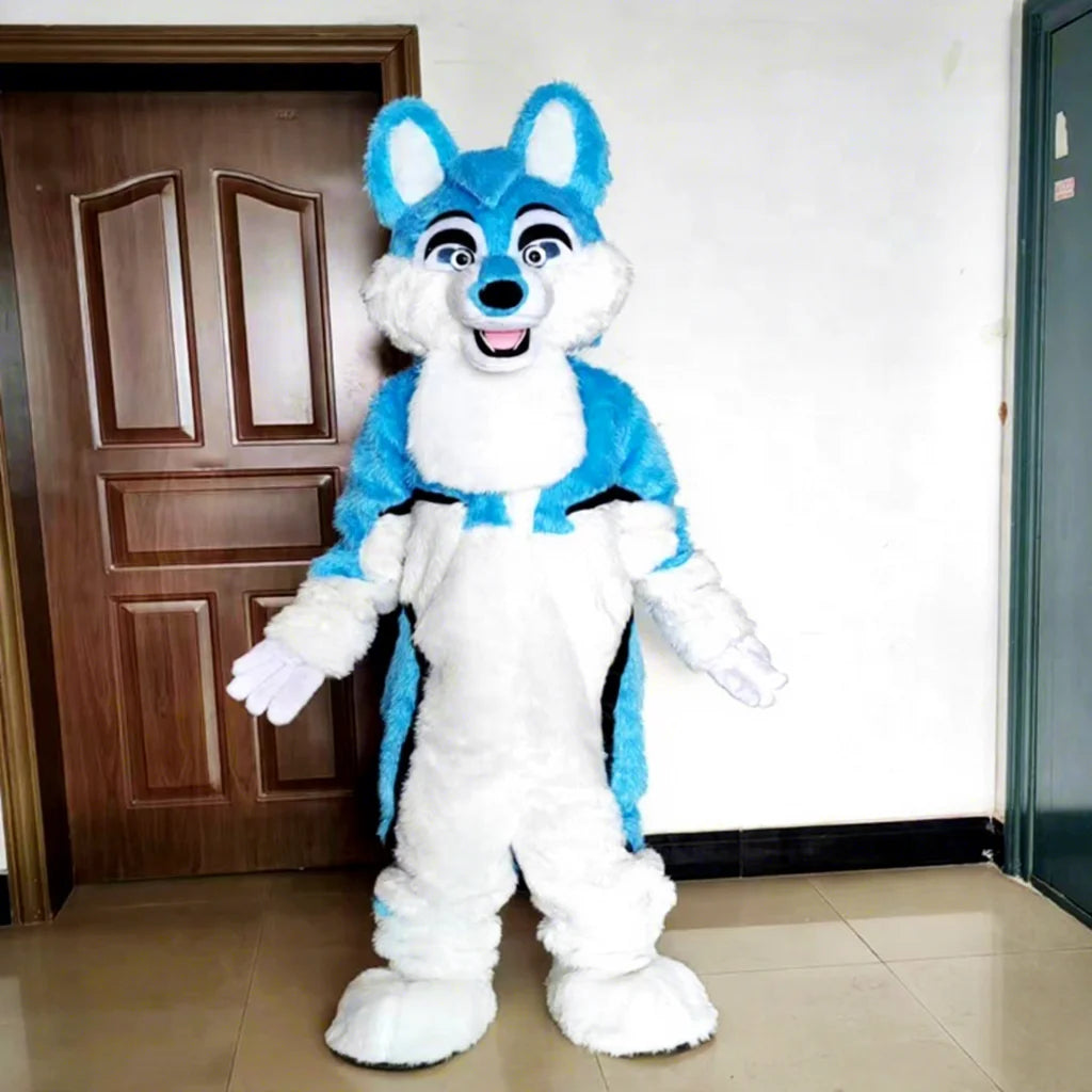 Factory Mascot Cartoon Character Design Dog and Wolf Fursuit Anime Cosplay Furry Suit Animal Costume