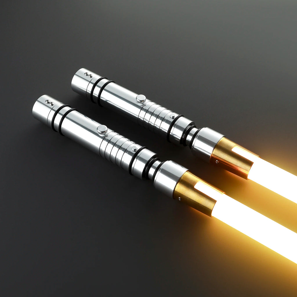 Nexussabers Bastila Shan Dual-Bladed Lightsaber Smooth Swing High Light Pogo Core RGB Laser Sword With Lock up Blaster Sound