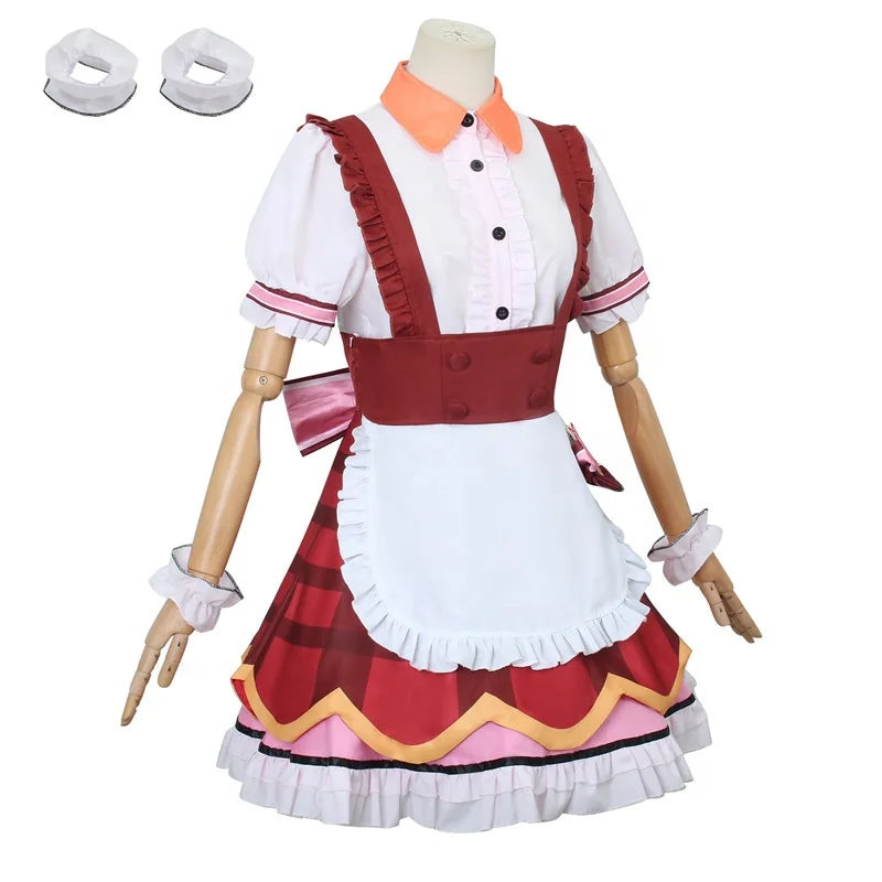 Wholesale Hoshino Ai Chocolate Lolita Maid Dress Halloween Party Oshi No Ko Anime Cosplay Costume