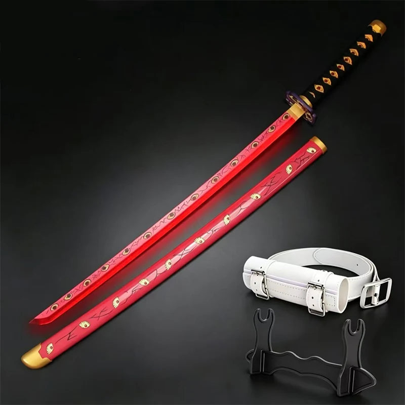 Luminous LED Demon Slayer 41in Nichirin Blade Role Playing Prop Zenitsu Agatsuma COS Toy Luminous Sword