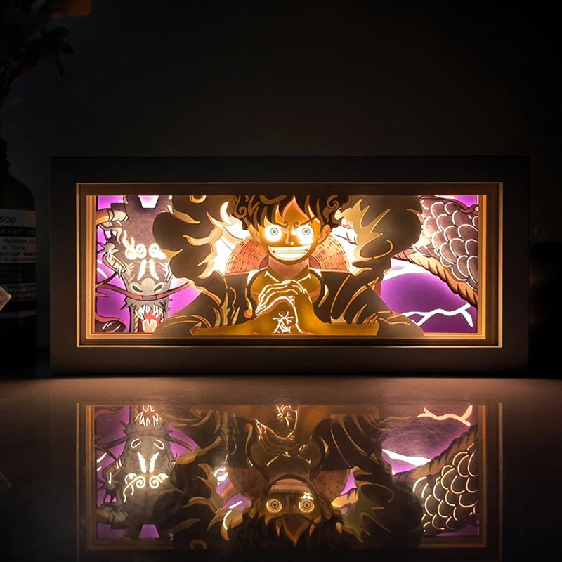 For Kid Hot Sale Customized Light up Manga Led Strips Painting Anime Box Decor Art Carving Lamp With Gift Box Esty Shopify