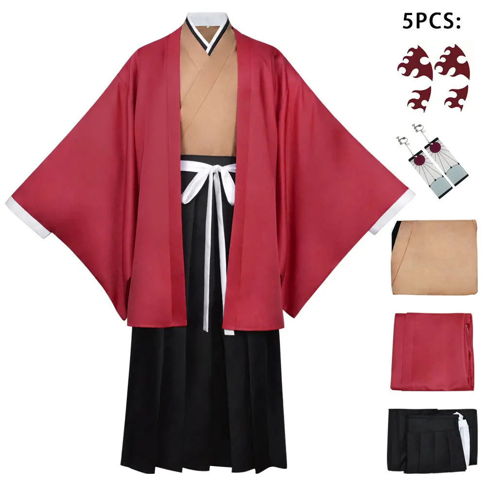 Japanese Anime Cosplay Set Anime Kimono Ghost Slayer Cosplay Costume