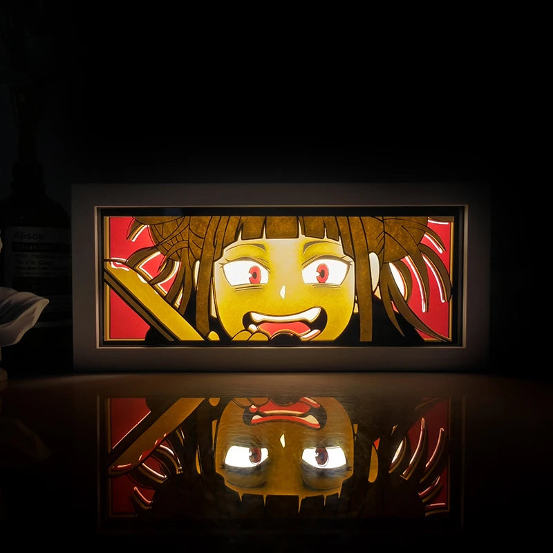 For Kid Hot Sale Customized Light up Manga Led Strips Painting Anime Box Decor Art Carving Lamp With Gift Box Esty Shopify