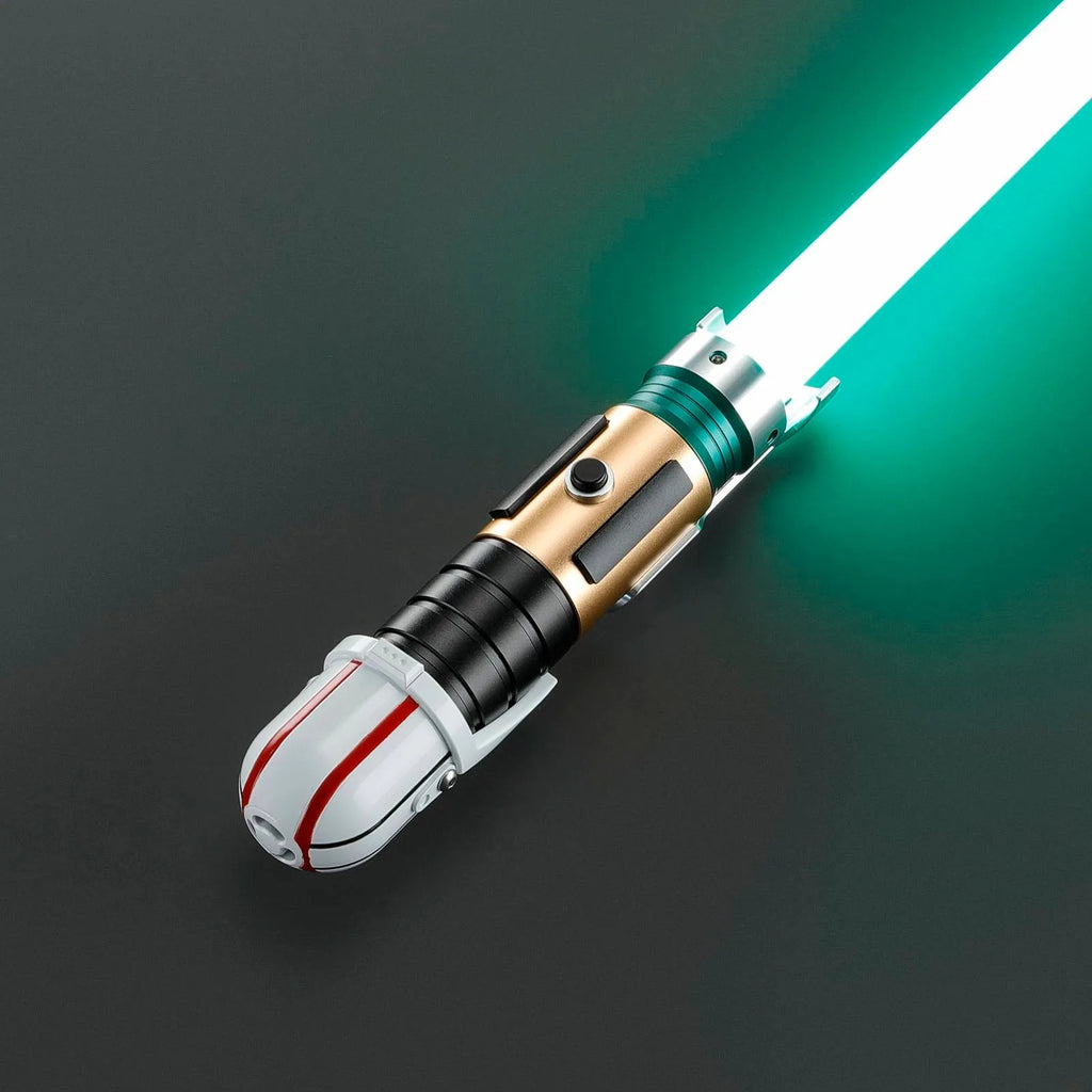 2026 New Saber Grogu Inspiration Lightsaber RGB Rechargeable Light-Up Toy Small Size Metal Handle with Sound Effects Laser Sword