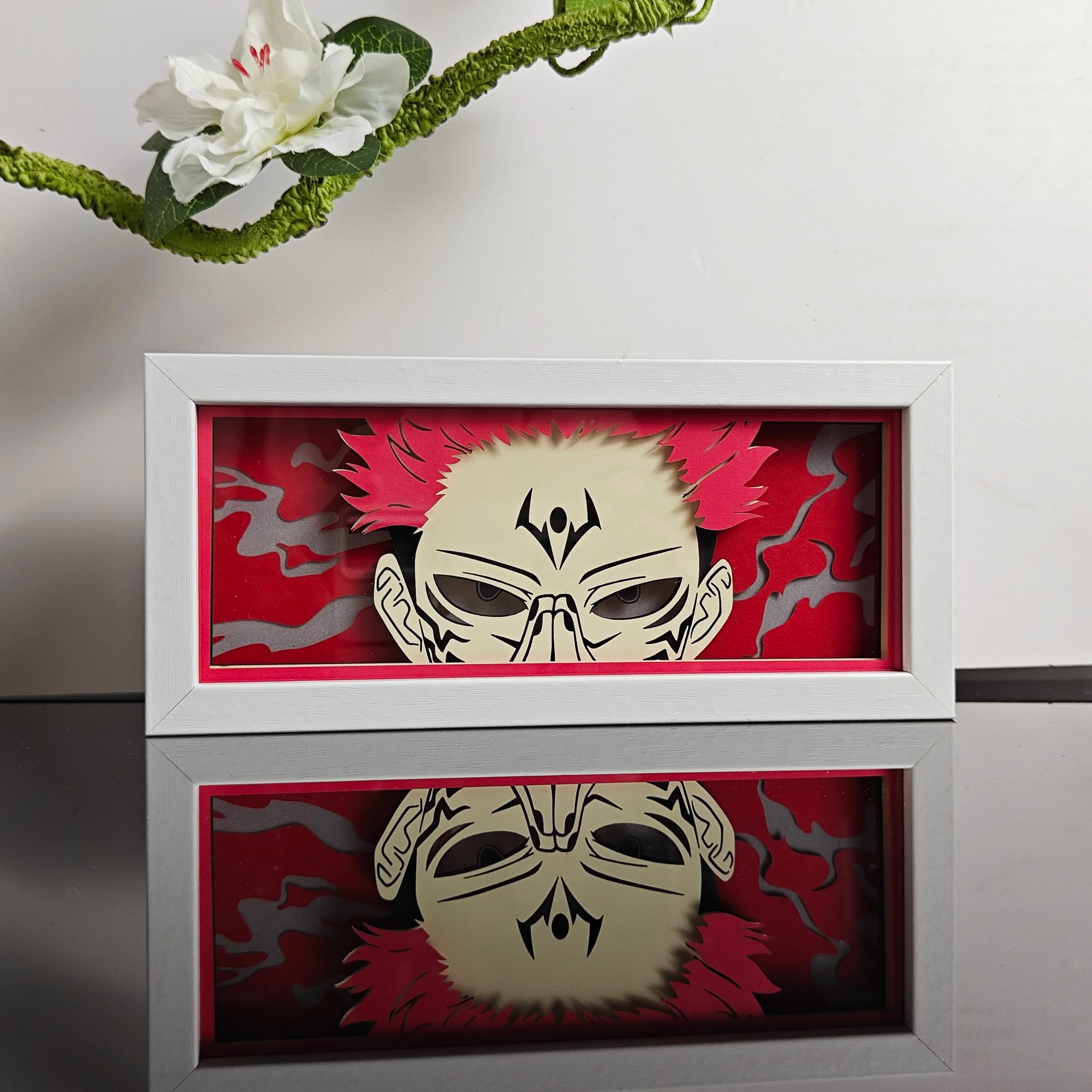 USA Warehouse Dropshipping OnePieces Zoro  Paper Carving Lamp 3D Anime Light Box Handicrafts Table Decoration Christmas Gift