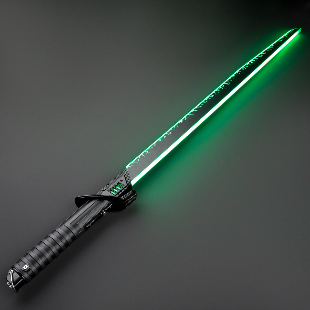 Nexussabers DARKSABER Mandalorian Metal Hilt Heavy Dueling Flat Blade Color Changing Lightsaber Cosplay Light Knife Katana Sword
