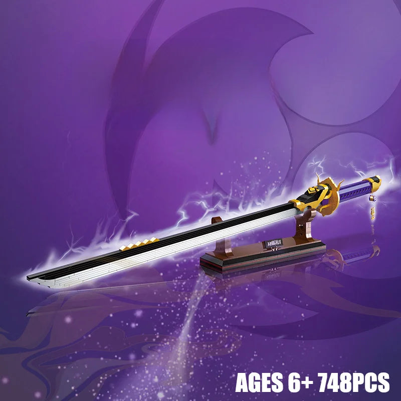 Jie Star 92031 Japanese Samurai Katana Sword Weapon Model DIY Amenoma Kageuchi Sword Toys for Children Building Blocks Sets