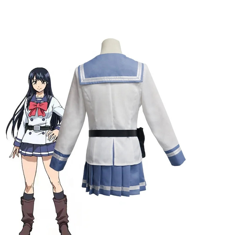 Wholesale High Rise Invasion Costume High School Uniform Outfit Sailor Suit Lolita Dress Honjou Yuri Anime Cosplay Costumes