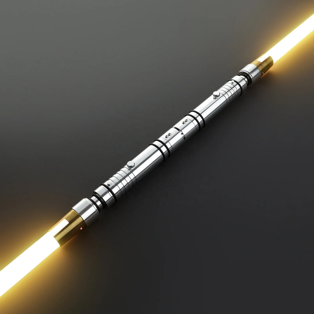 Nexussabers Bastila Shan Dual-Bladed Lightsaber Smooth Swing High Light Pogo Core RGB Laser Sword With Lock up Blaster Sound
