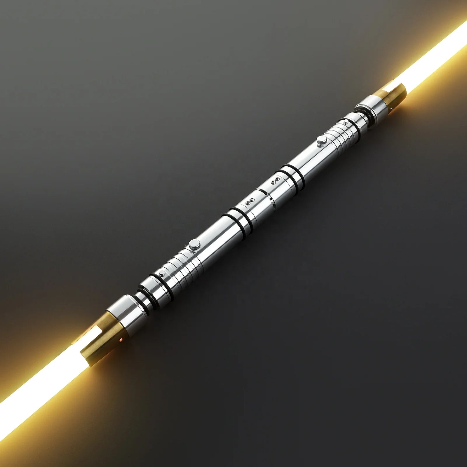 Nexussabers Bastila Shan Dual-Bladed Lightsaber Smooth Swing High Light Pogo Core RGB Laser Sword With Lock up Blaster Sound