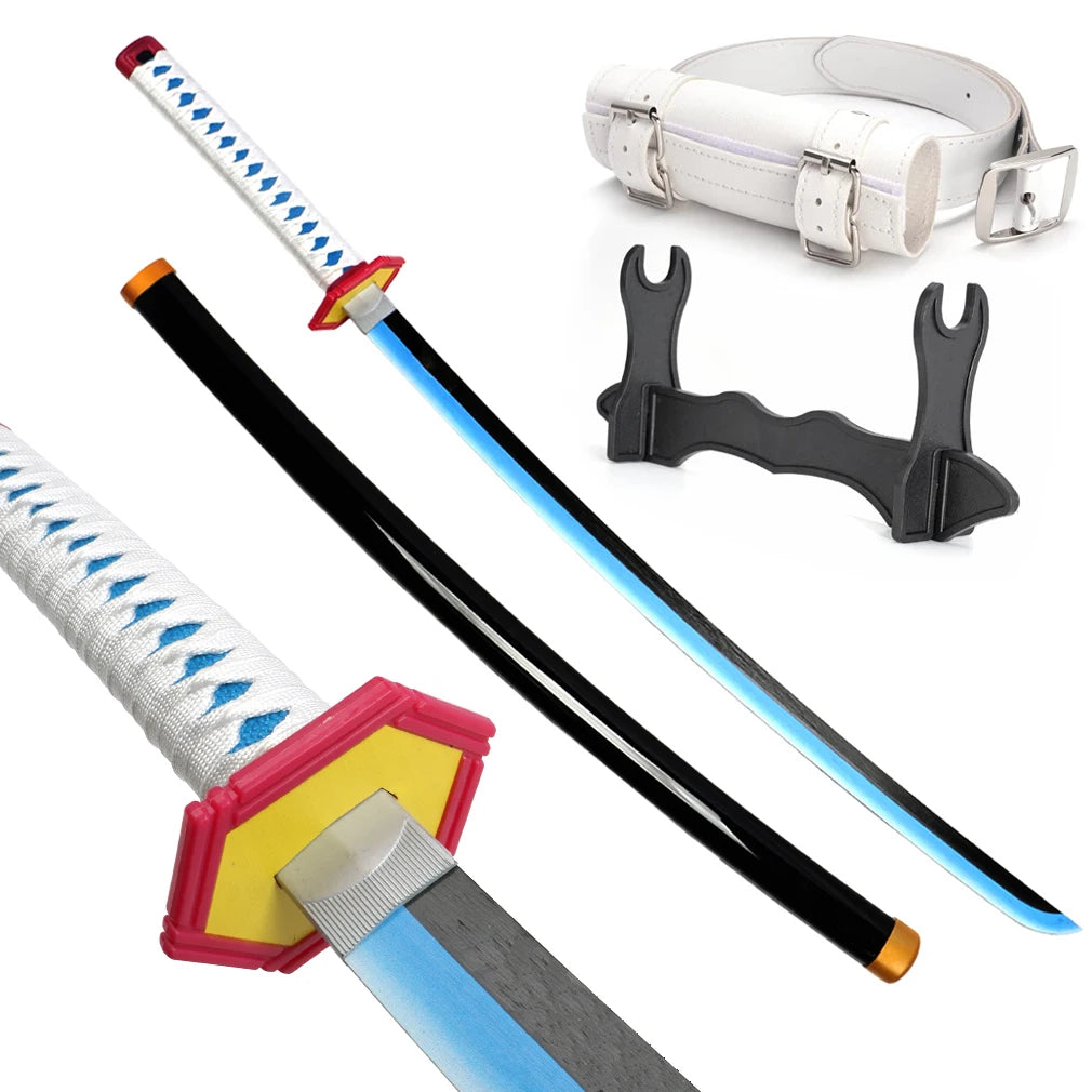 Wood Bamboo Katana 104cm / 41in Cosplay Anime Characters Props Tokitou Muichirou Kanroji Mitsuri Sword Collections and Gifts