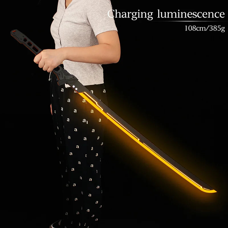 Future LED Sword 42.52Inches LED Sword Model 108cm Acrylic Crafts for Cosplay Costume Props Fit Party Promotional Toys