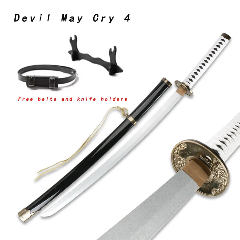Devil May Cry 4 Cosplay Japanese Anime Wooden Sword 104cm/41in Safe and Harmless Free Belt and Knife Holder