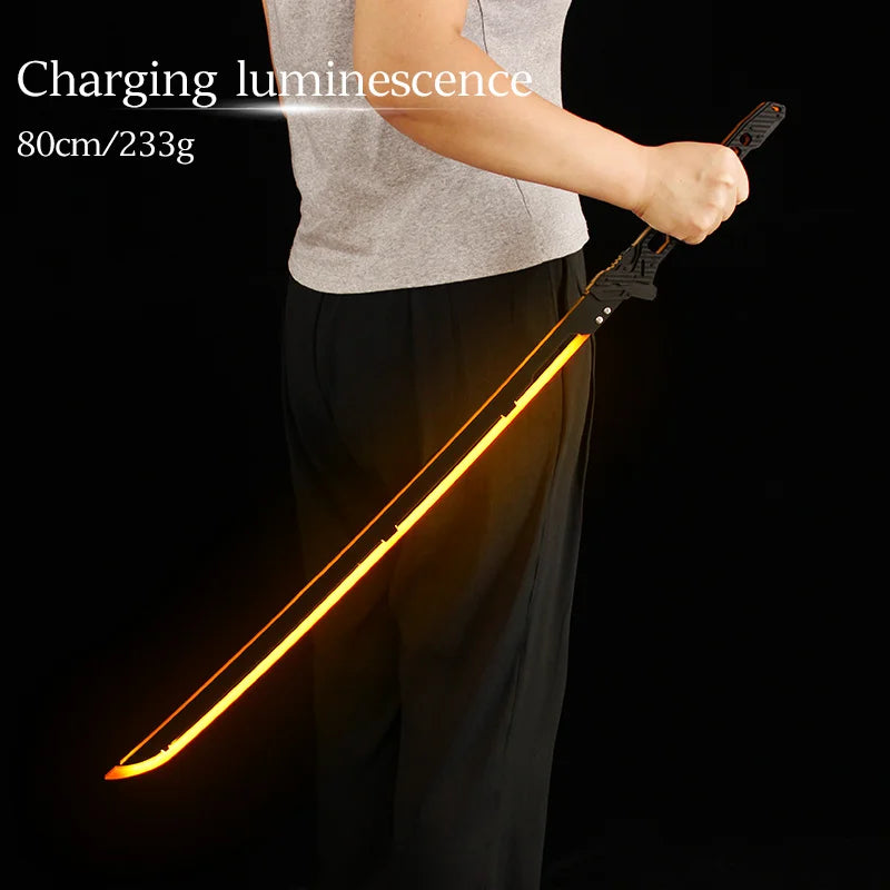 Future LED Sword 31.5 Inch LED Sword Model 80cm Acrylic Crafts for Cosplay Costume Props Fit Party Promotional Toys