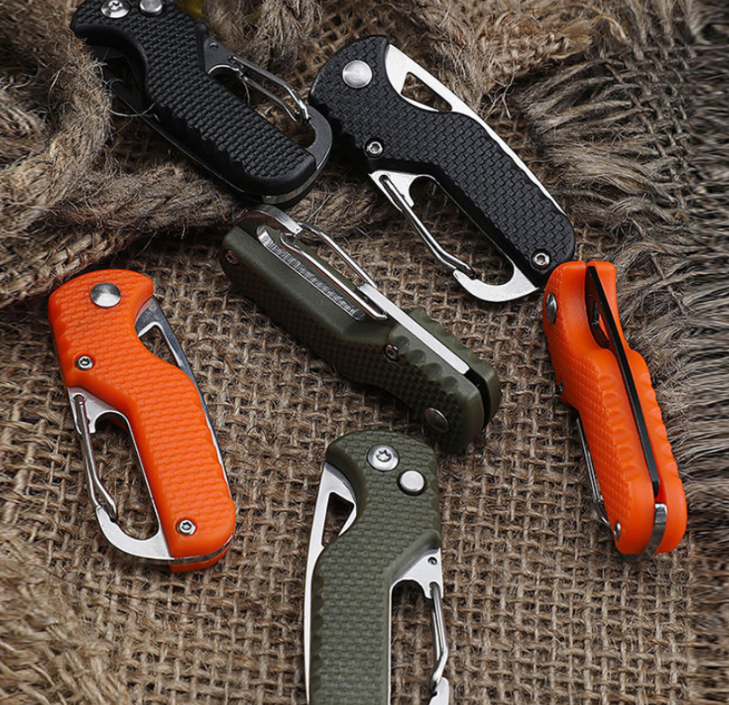Portable Stainless Steel Folding Knife Safety DIY OEM Express Package Quick Release Serrated Hook Car Seat Belt Urgent Cut