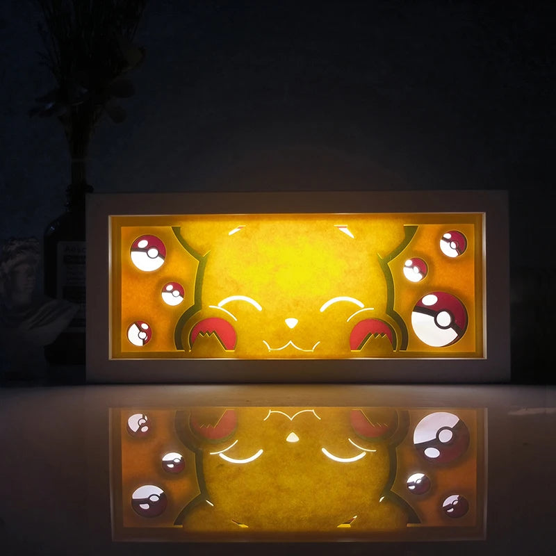 For Kid Hot Sale Customized Light up Manga Led Strips Painting Anime Box Decor Art Carving Lamp With Gift Box Esty Shopify