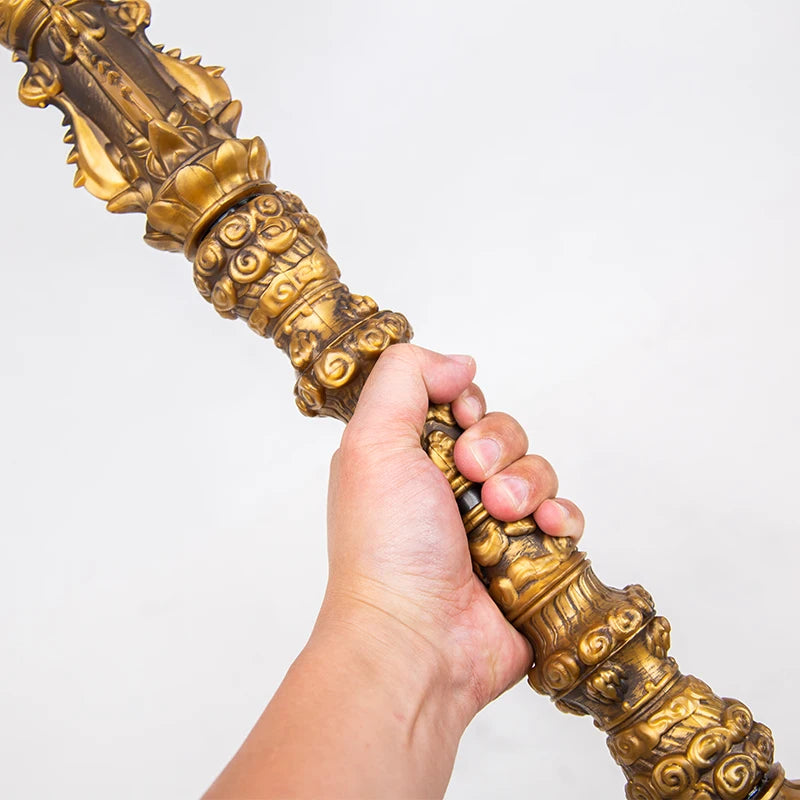 Halloween Cosplay Prop Weapon, Sun Wukong Ruyi Jingu Bang, Black Monkey King Staff Cudgel