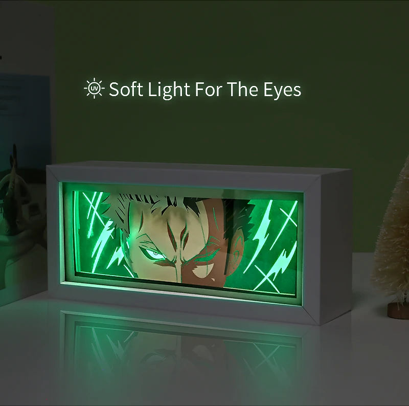 For Kid Hot Sale Customized Light up Manga Led Strips Painting Anime Box Decor Art Carving Lamp With Gift Box Esty Shopify