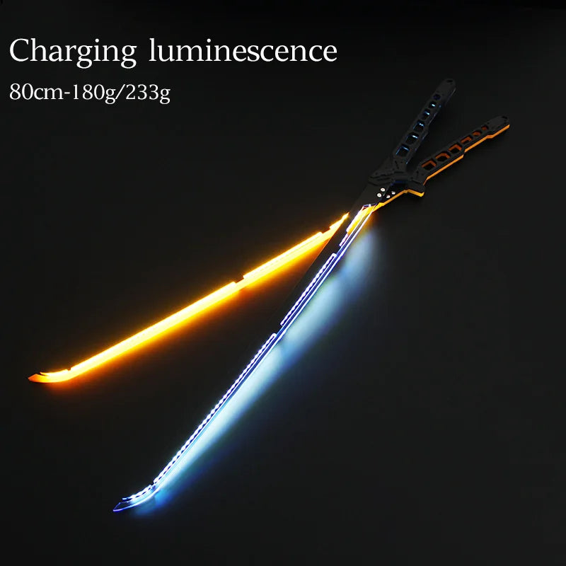Future LED Sword 31.5 Inch LED Sword Model 80cm Acrylic Crafts for Cosplay Costume Props Fit Party Promotional Toys