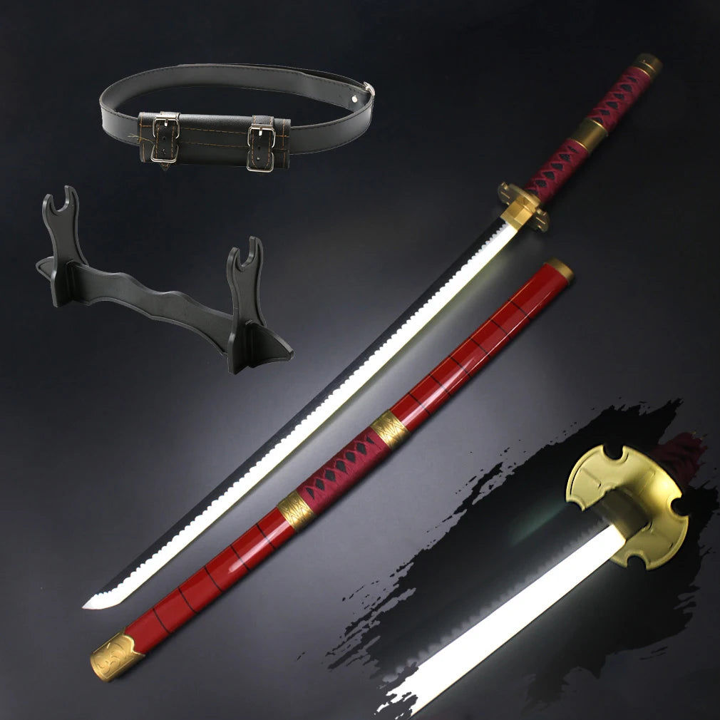 LED Sword Zoro Demon Slayer Katana Yamoto Light up Sword Anime Cosplay Weapons Props