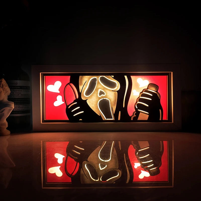 For Kid Hot Sale Customized Light up Manga Led Strips Painting Anime Box Decor Art Carving Lamp With Gift Box Esty Shopify