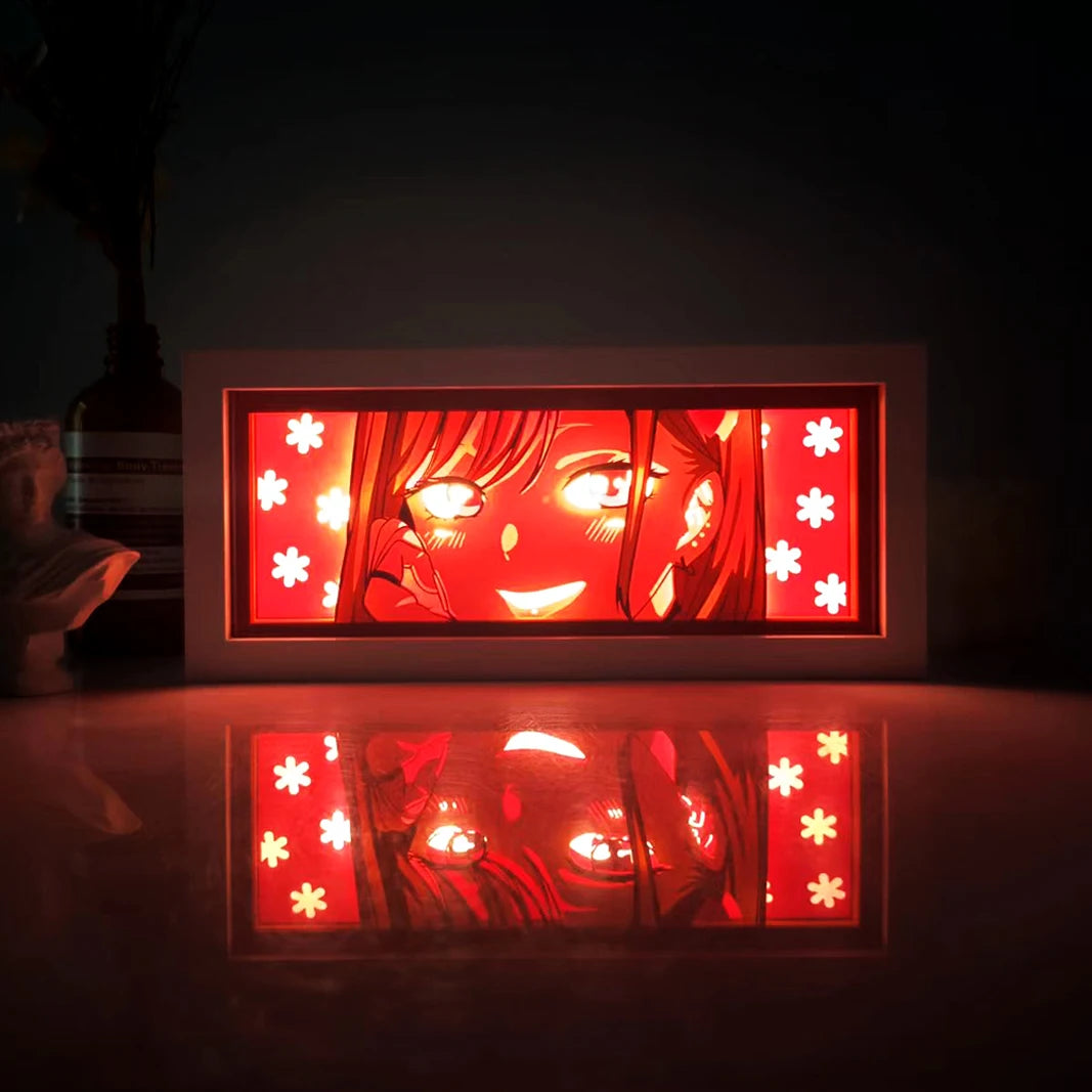 For Kid Hot Sale Customized Light up Manga Led Strips Painting Anime Box Decor Art Carving Lamp With Gift Box Esty Shopify