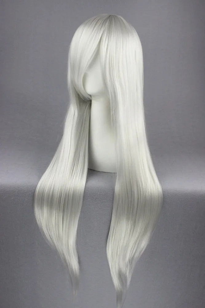 wholesale 80CM long straight silver white FINAL FANTASY Sephiroth anime cosplay hair wig